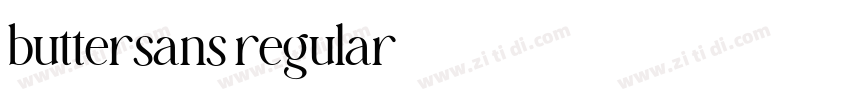buttersans regular字体转换